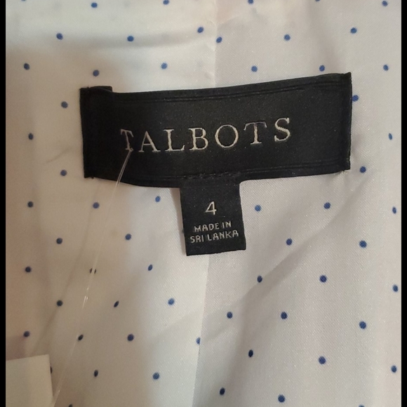 NWT Talbots Seersucker Red, White, Blue Blazer - Picture 5 of 9